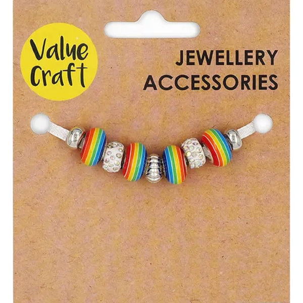 Rainbow Beads with Large Holes